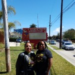 School Boardmember Margaret Evens and Principal Goolsby